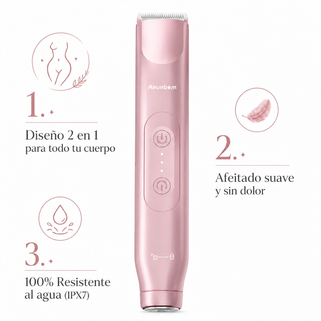 Depiladora Corporal y Facial 2 en 1