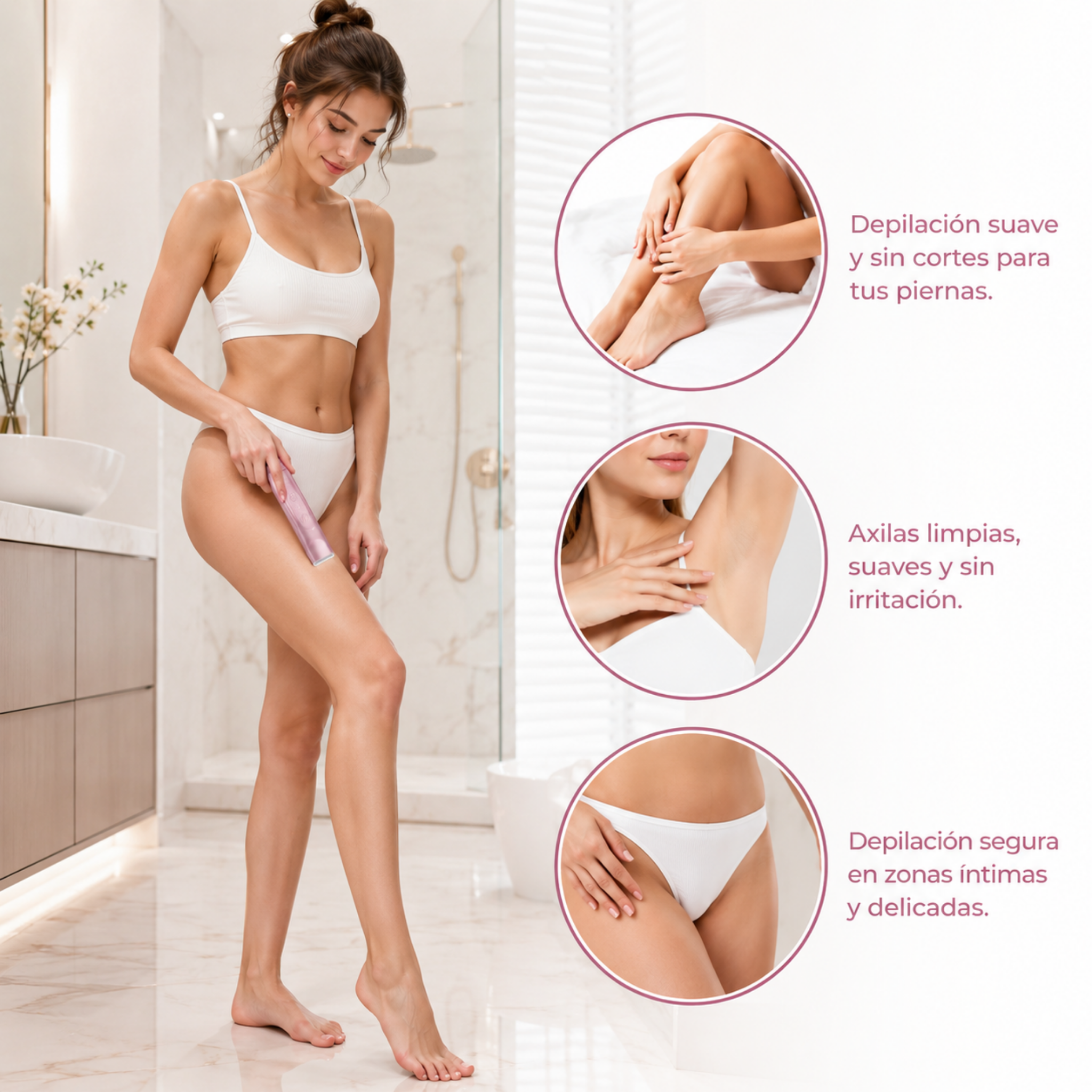 Depiladora Corporal y Facial 2 en 1