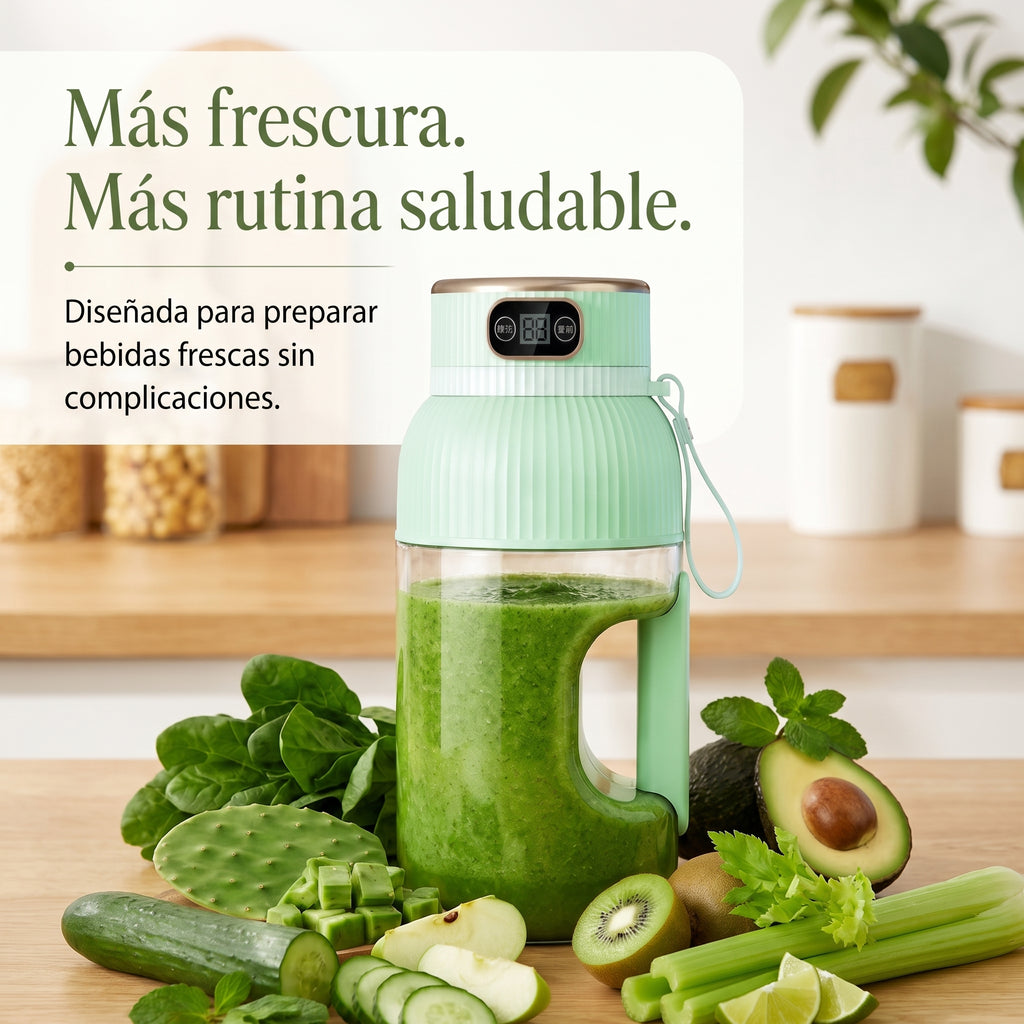 1000Ml Portable Juice Blender, USB Charging Juice Blender, Orange-Lemon Juice Cup, Fruit Smoothie Blender, Kitchen Tools